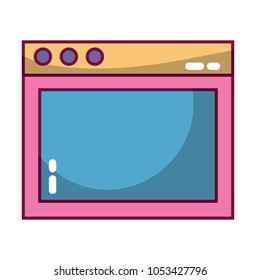 website internet page computer technology vector illustration