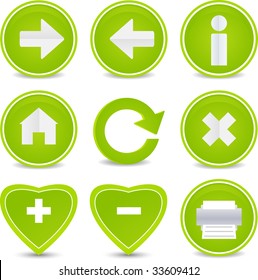 Website and Internet set of 9 icons