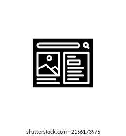 Website internet. Simple flat stencil art style