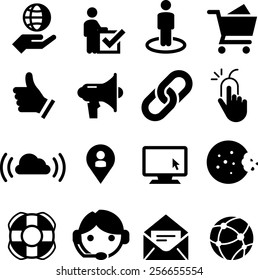 Website, Internet and software icon set