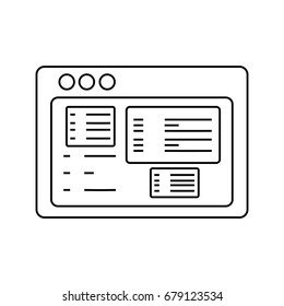 Website internet symbol