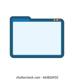 website internet web communication icon. Isolated and flat illustration. Vector graphic
