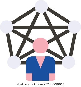 Website Interpersonal Links vector icon design, Digital Marketing symbol, Search Engine Optimisation Sign, SEM and SMO stock illustration, Communications and Networks Concept