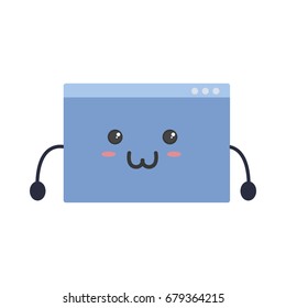 Website kawaii cartoon