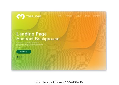 Website Landing Page , Abstract Background, Gradient Pattern, Dynamical colored forms and Modern Style