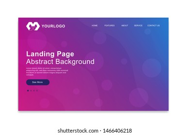 Website Landing Page , Abstract Background, Gradient Pattern, Dynamical colored forms and Modern Style