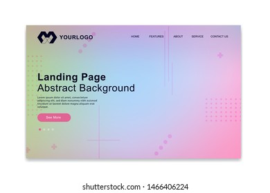 Website Landing Page , Abstract Background, Gradient Pattern, Dynamical colored forms and Modern Style