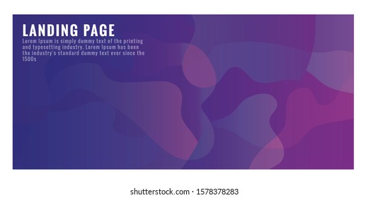 Website Landing Page, Abstract Background, Gradient Pattern and Modern Style
