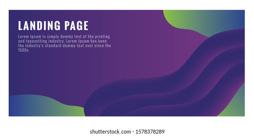 Website Landing Page, Abstract Background, Gradient Pattern and Modern Style