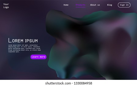 Website landing page background. Abstract futuristic design.