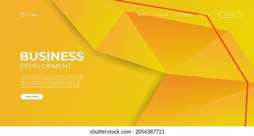Fondo de la página de inicio del sitio web, estilo abstracto moderno