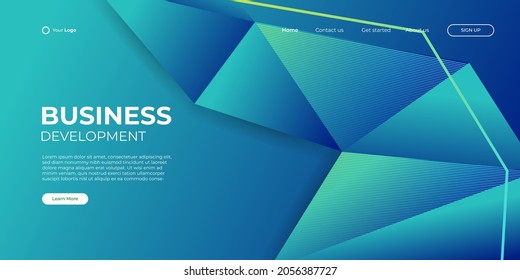 Website Landing Page Background, Modern Abstract Style