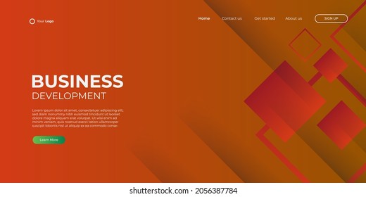 Website Landing Page Background, Modern Abstract Style