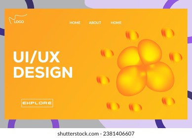 website landing page design templates illustrator