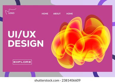 website landing page design templates illustrator