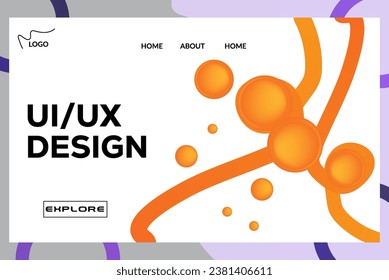 website landing page design templates illustrator