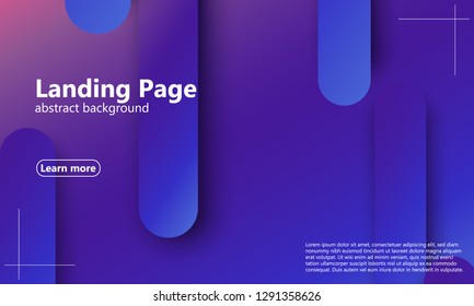 Website landing page. Geometric background. Minimal abstract cover design. Creative colorful wallpaper. Trendy gradient poster. Vector illustration.