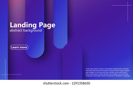 Website landing page. Geometric background. Minimal abstract cover design. Creative colorful wallpaper. Trendy gradient poster. Vector illustration.
