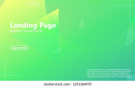 Website landing page. Geometric background. Minimal abstract cover design. Creative colorful wallpaper. Trendy gradient poster. Vector illustration.