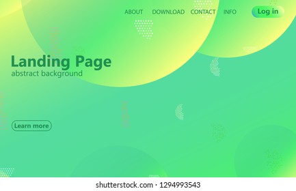 Website landing page. Geometric background. Minimal abstract cover design. Creative colorful wallpaper. Trendy gradient poster. Vector illustration.