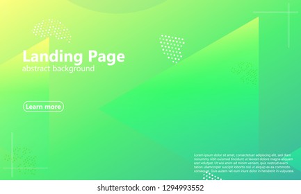 Website landing page. Geometric background. Minimal abstract cover design. Creative colorful wallpaper. Trendy gradient poster. Vector illustration.
