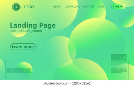 Website landing page. Geometric background. Minimal abstract cover design. Creative colorful wallpaper. Trendy gradient poster. Vector illustration.