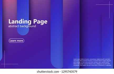 Website landing page. Geometric background. Minimal abstract cover design. Creative colorful wallpaper. Trendy gradient poster. Vector illustration.