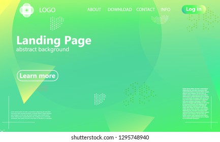 Website landing page. Geometric background. Minimal abstract cover design. Creative colorful wallpaper. Trendy gradient poster. Vector illustration.