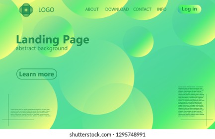 Website landing page. Geometric background. Minimal abstract cover design. Creative colorful wallpaper. Trendy gradient poster. Vector illustration.