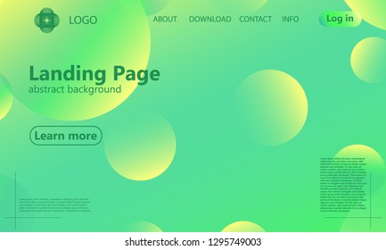 Website landing page. Geometric background. Minimal abstract cover design. Creative colorful wallpaper. Trendy gradient poster. Vector illustration.