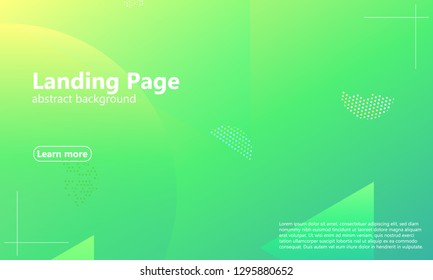 Website landing page. Geometric background. Minimal abstract cover design. Creative colorful wallpaper. Trendy gradient poster. Vector illustration.