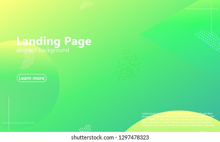 Website landing page. Geometric background. Minimal abstract cover design. Creative colorful wallpaper. Trendy gradient poster. Vector illustration.