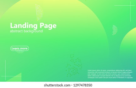 Website landing page. Geometric background. Minimal abstract cover design. Creative colorful wallpaper. Trendy gradient poster. Vector illustration.