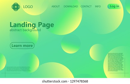 Website landing page. Geometric background. Minimal abstract cover design. Creative colorful wallpaper. Trendy gradient poster. Vector illustration.