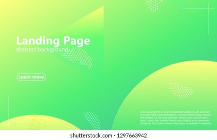 Website landing page. Geometric background. Minimal abstract cover design. Creative colorful wallpaper. Trendy gradient poster. Vector illustration.
