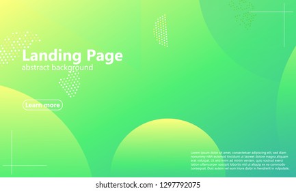 Website landing page. Geometric background. Minimal abstract cover design. Creative colorful wallpaper. Trendy gradient poster. Vector illustration.