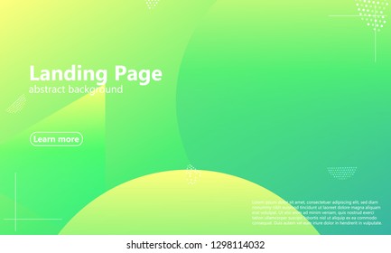 Website landing page. Geometric background. Minimal abstract cover design. Creative colorful wallpaper. Trendy gradient poster. Vector illustration.