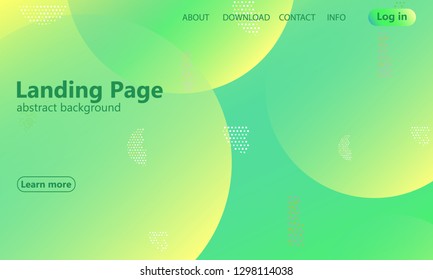 Website landing page. Geometric background. Minimal abstract cover design. Creative colorful wallpaper. Trendy gradient poster. Vector illustration.