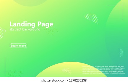 Website landing page. Geometric background. Minimal abstract cover design. Creative colorful wallpaper. Trendy gradient poster. Vector illustration.