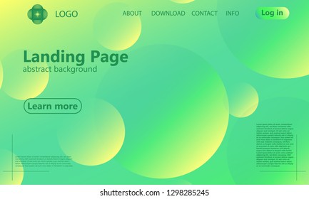 Website landing page. Geometric background. Minimal abstract cover design. Creative colorful wallpaper. Trendy gradient poster. Vector illustration.