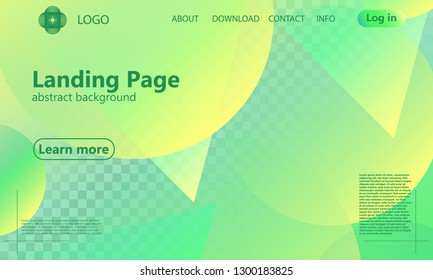 Website landing page. Geometric background. Minimal abstract cover design. Creative colorful wallpaper. Trendy gradient poster. Vector illustration.