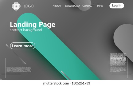 Website landing page. Geometric background. Minimal abstract cover design. Creative colorful wallpaper. Trendy gradient poster. Vector illustration.