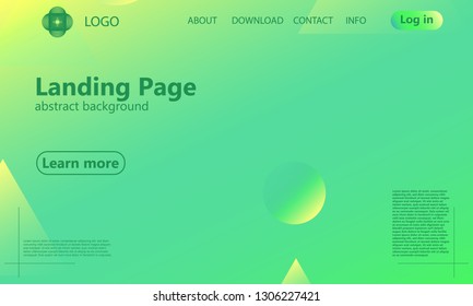 Website landing page. Geometric background. Minimal abstract cover design. Creative colorful wallpaper. Trendy gradient poster. Vector illustration.