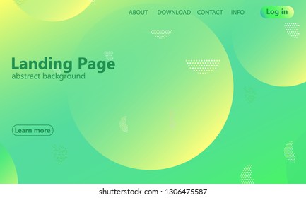 Website landing page. Geometric background. Minimal abstract cover design. Creative colorful wallpaper. Trendy gradient poster. Vector illustration.