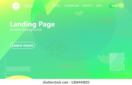 Website landing page. Geometric background. Minimal abstract cover design. Creative colorful wallpaper. Trendy gradient poster. Vector illustration.