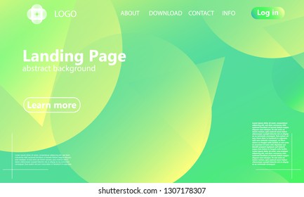 Website landing page. Geometric background. Minimal abstract cover design. Creative colorful wallpaper. Trendy gradient poster. Vector illustration.
