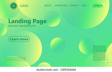 Website landing page. Geometric background. Minimal abstract cover design. Creative colorful wallpaper. Trendy gradient poster. Vector illustration.