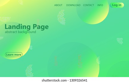 Website landing page. Geometric background. Minimal abstract cover design. Creative colorful wallpaper. Trendy gradient poster. Vector illustration.