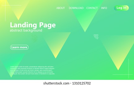 Website landing page. Geometric background. Minimal abstract cover design. Creative colorful wallpaper. Trendy gradient poster. Vector illustration.