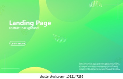 Website landing page. Geometric background. Minimal abstract cover design. Creative colorful wallpaper. Trendy gradient poster. Vector illustration.